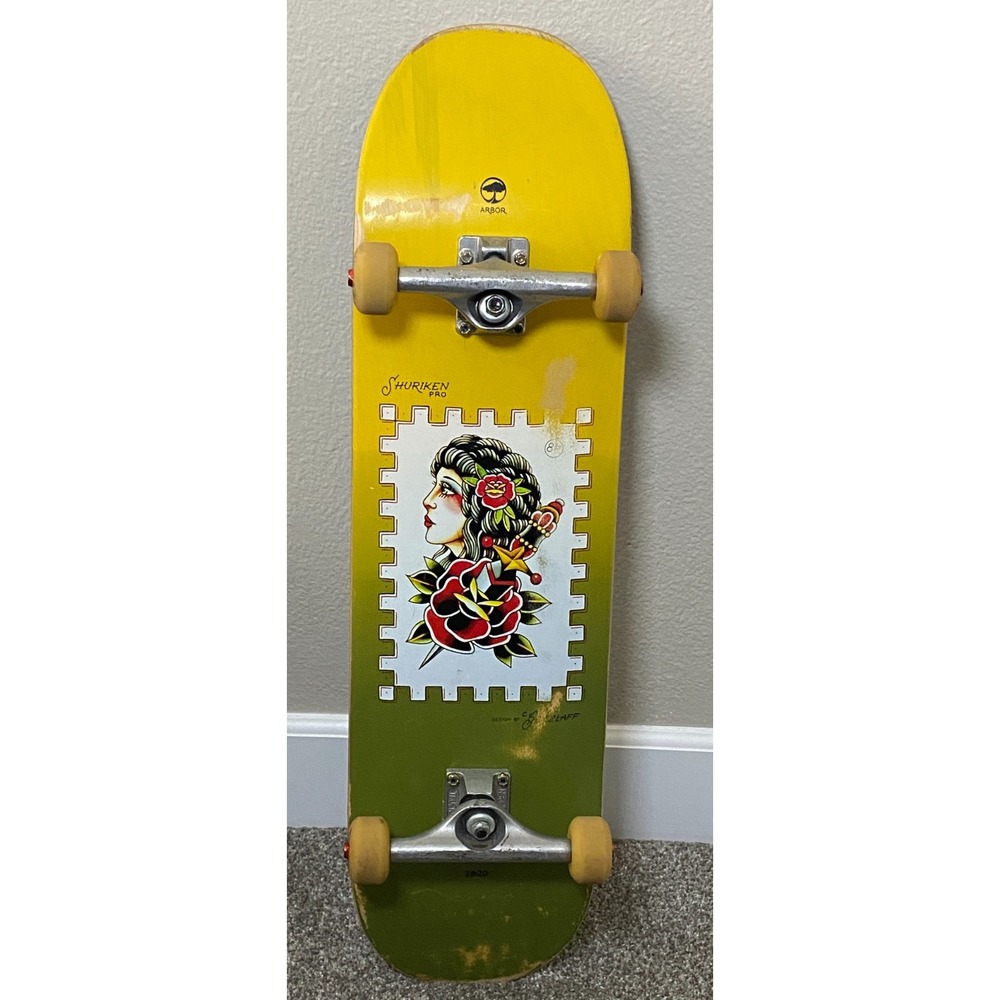 Arbor Shuriken Shannon Pro 8.5" Complete Skateboard Independent Spitfire Tattoo
